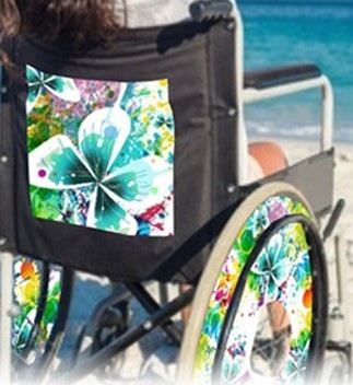 Rollstuhlrücken Kunststoffplatte zum Annieten